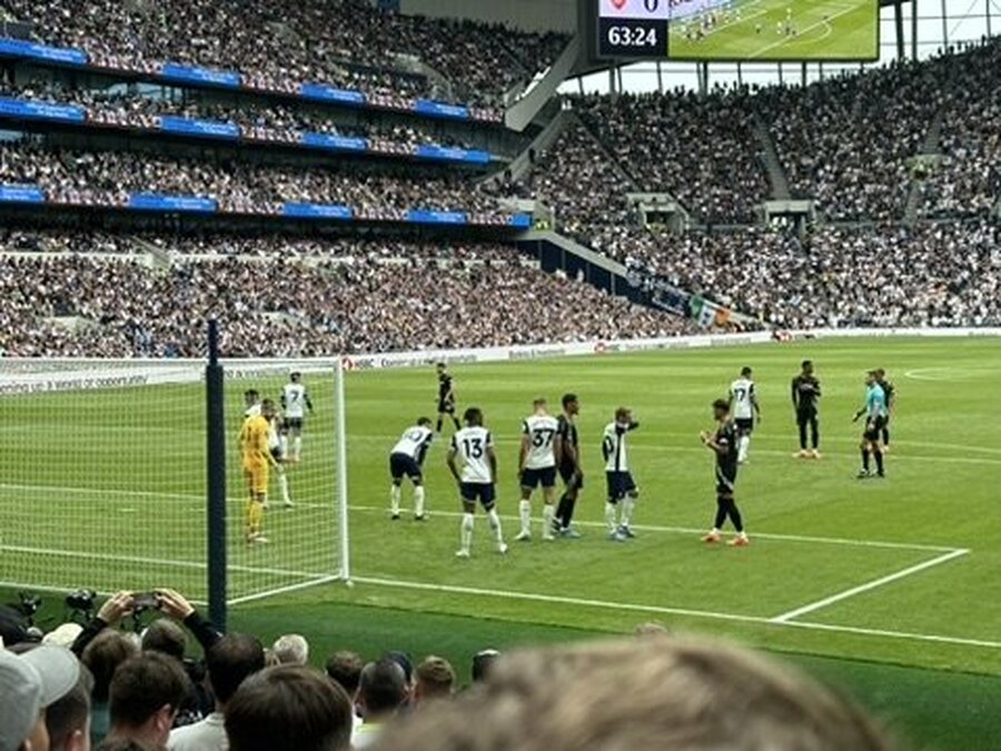 북런던 더비 골대 앞에서 목격한 경기 장면 — 63분